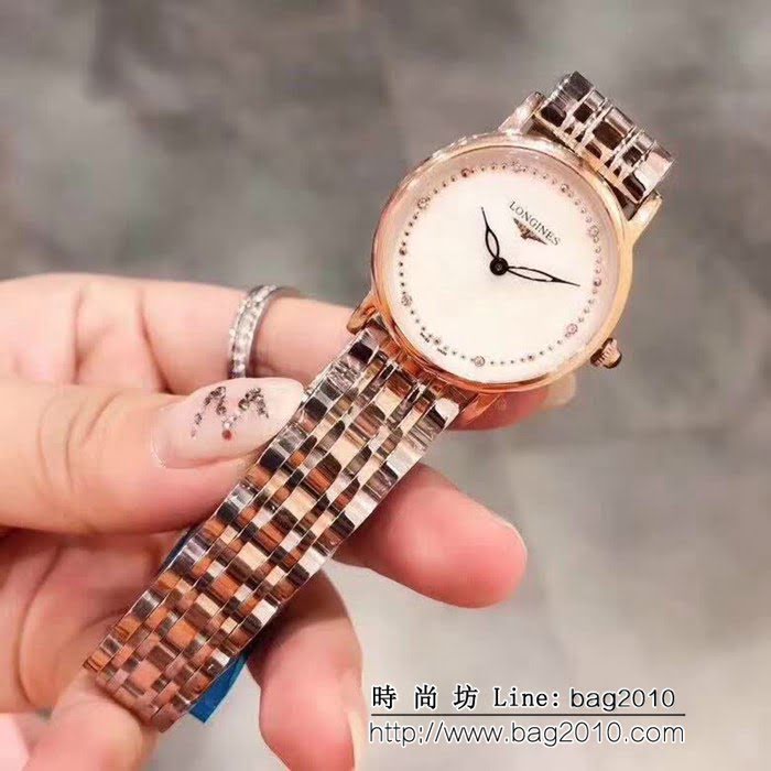 LONGINES浪琴 全新麗雅系列 石英女士腕表 WSS0664